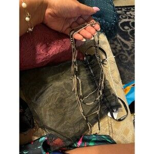 Express beaded necklace black